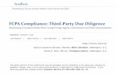 FCPA Compliance: Third -Party Due Diligencemedia.straffordpub.com/products/fcpa-compliance... · 8/6/2014  · Paid bribes to officials at Ignalina Nuclear Power Plant through third-party