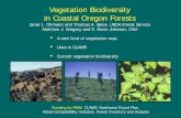 Vegetation Biodiversity in Coastal Oregon Forests€¦ · Vegetation Biodiversity in Coastal Oregon • In semi-natural forested landscapes, all ownerships contribute to biodiversity.