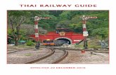 THAI RAILWAY GUIDE - Fahrplancenterfahrplancenter.com/Thai Railway Guide December 2016.pdfFront cover: Nakhon Sawan to Chiang Mai Local Train No. 407 arriving Khun Tan on 7 December