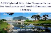 A PEGylated Bilirubin Nanomedicine for Anticancer and Anti · PDF file 2019-10-06 · Bilirubin Metabolism During Phototherapy Water insoluble! Increased solubility! Increased solubility!