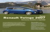 Nuevo Renault Twingo 2007 - appcesvimap.com · de coches urbanos en europa. nuevos materiales de la carrocerÍa y sistemas de seguridad mejoradoshacen que el renault twingo ii sea