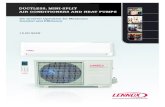 DUCTLESS, MINI-SPLIT AIR CONDITIONERS AND HEAT PUMPS · 2018-11-02 · DC Inverter Operation for Maximum Comfort and Efﬁ ciency 15.00 SEER DUCTLESS, MINI-SPLIT AIR CONDITIONERS