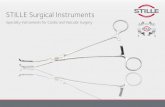 STILLE Surgical Instruments · This catalogue only presents a selection of the entire STILLE range of instruments suitable for cardio- and vascular surgery. For a complete presentation