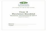 Year 8 Revision Booklet - Cardinal Newmancardinalnewmancatholic.fluencycms.co.uk/MainFolder/... · 5 English Revision Materials Your Year 8 English Examination will be split into