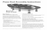 Based on Piano 10 Duet - SMARTdesks · Piano Duet Assembly Instructions Duet Series Piano Assembly Approach These instructions are illustrated for a Piano 10 Duet Computer Conference