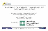 DURABILITY AND OPTIMIZATION OF CONNECTING RODS/media/Files/Autosteel/Great Designs in Steel/GDIS... · w w w . a u t o s t e e l . o r g PUBLICATIONS AND PRESENTATIONS • Durability