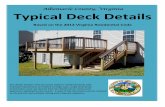 Albemarle County, Virginia Typical Deck Details · Stairs shall be constructed with the requirements below: The minimum stairway width shall be 36”. (R311.7.1) Stair geometry &