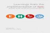 Learnings from the implementation of Epic - ITU from the Implementation of Epic.pdfLearnings from the implementation of Epic Benefits, issues, causes and recommendations Picture from