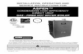 INSTALLATION, OPERATING AND SERVICE INSTRUCTIONS FOR ASPEN · 2017-10-09 · 107750-01 - 17 Price - $5.00 1 9700609 As an ENERGY STAR® Partner, U.S. Boiler Company has determined