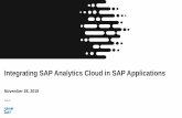 AIN103 - Integrating SAP Analytics Cloud in SAP Applications...• Finance Account Receivable –Invoice Payment Forecasting. • Finance Contract Accounts (FI-CA) • Finance –Live