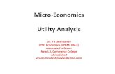 Micro-Economics Utility Analysis Dr. S S Deshpande (PhD ... · Micro-Economics Utility Analysis Dr. S S Deshpande (PhD Economics, EPBM: IIM-C) Associate Professor New L.J. Commerce