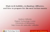 High-tech bubbles, technology diffusion, and how to ...odlyzko/talks/cornell2006.pdf · Corrected version of Metcalfe’s Law: Value of communication network of size n grows like