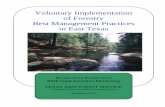 Voluntary Compliance with Forestry Best Management ... · Texas A&M Forest Service publication Texas Forest Resource Harvest Trends 2015, and the average annual removals of growing