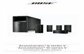 Acoustimass 6 series V Acoustimass 10 series VL.pdf · Acoustimass 6 series V or Acoustimass 10 series V home theater speaker system. The Acoustimass 6 features five small cube speakers,