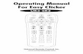 Operating Manual For Easy Clicker - Midco...Operating Manual For Easy Clicker . 1 This remote control is designed to operate most Digital and Analog Cable Boxes, as well ... 9 MOTOROLA