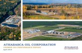 ATHABASCA OIL CORPORATION - AER · PDF file ATHABASCA 2015 ARTIFICIAL LIFT 21 ARTIFICIAL LIFT o All wells completed with ESP’s with the exception of two infill wells • Rod pumps