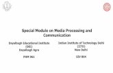 Special Module on Media Processing and Communicationpkalra/siv864/pdf/lec2.pdf · • Interpixel Neighboring pixels are similar • Psychovisual Human visual perception - limited