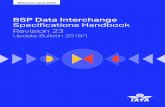 BSP Data Interchange Specifications Handbook Revision 23 · BSP Data Interchange Specifications Handbook Revision 23 Update Bulletin 2019/1 Effective April 2019