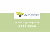 Activity report 2017-2018 - APEEE Uccle · APEEE Brussels 1 – Activity report 2017-2018 Page 10 And unfortunately we have to end on a particularly sad note since our dear Francis