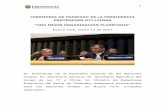 CEREMONIA DE TRASPASO DE LA PRESIDENCIA PROTEMPORE …€¦ · CEREMONIA DE TRASPASO DE LA PRESIDENCIA PROTEMPORE G77+CHINA “UNA MEJOR ORGANIZACIÓN PLANETARIA” Nueva York, ...