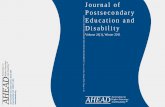 Journal of Postsecondary Education and Disabilityaccessproject.colostate.edu/assets/PDFs/Schelly... · Journal of Postsecondary Education and Disability, 24(1), 17 - 30 17 Student