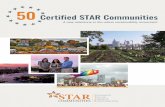 50 Certified STAR Communities · State with the most STAR Certified Communities: Iowa (5 communities certified) First community to certify: Tacoma, WA in November 2013 First 5-STAR