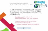 1-D dynamic modeling of oxygen fired coal combustion in 30MWth CFB boiler presentations/5… · 1-D dynamic modeling of oxygen fired coal combustion in 30MWth CFB boiler Jouni Ritvanen*,