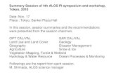 Date: Nov. 17 OPT CAL/VAL SAR CAL/VAL - JAXA · Report Session Cal-Val PALSAR :Summary & Recommendations • The session includes 2 sub-session: ‒ Cal/Val1 with 6 presentations
