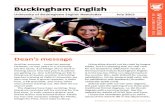 Buckingham English 2018-10-18¢  Buckingham English University of Buckingham English Newsletter July