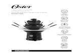 FPSTCF7500-IB - oster.com · The DRIP TRAY, BOWL, AUGER, TOWER, CAI safe. NOTE: Place all plastic parts on the to follow instructions for melting to avoid melting suddenly becomes