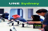 UNE Sydney - times.nsw.edu.auUNE Sydney is located at 211 Church Street, Parramatta, Sydney, a quick train trip from the CBD. Facilities There are tutorial rooms and quiet study areas