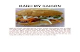 BÁNH MỲ SAIGÒN - Trieu thanh weekly magazine · Bánh mì gốc Tây, đến Saigon được cho kết duyên với các món ăn, gốc gác từ các nước khác, đã được