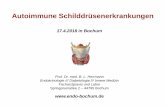 Autoimmune Schilddrüsenerkrankungen¼… · Autoimmune Schilddrüsenerkrankungen. 2014-2018 Guidelines of the European Thyroid Association ETA of Thyroid Diseases. W, 51 Jahre, müde,