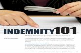 INDEMNITY101 - Appraiser Insurance - Liability.com · and hold harmless Company and Company’s officers, directors, employees, contractors, agents and other representatives (collectively