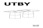 UTBY - IKEA · 2017-08-12 · 2 ENGLISH As floor materials vary, screws for fixing to floor are not included. For re-commendations on suitable screw systems, contact your local specialised