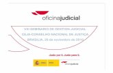 VIII SEMINARIO DE GESTION JUDICIAL CEJA-CONSELHO … · VIII SEMINARIO DE GESTION JUDICIAL CEJA-CONSELHO NACIONAL DE JUSTIÇA BRASILIA, 29 de noviembre de 2010 ... • Establecer