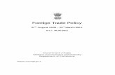 Foreign Trade Policy - Taxguru.In · paragraph 1.2 of the Foreign Trade Policy, 2009-2014, the Central Government hereby notifies the oreign Trade PolicyF , 20092014- as updated upto