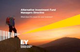 Alternative Investment Fund Managers Directive ... Undertaking processes such as backtesting, stress testing and environmental analysis can be required to align risk profiles for different