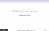 Inﬂation and the business cycle · Shocks and the business cycle; Monetary policy responses to business cycles. Explain what the monetary transmission mechanism is; Examine the