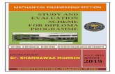 DIPLOMA IN ENGINEERING REF. & A/C€¦ · 1 BME-191 Workshop Practice-I 10,11 BPH -191 Applied Physics Lab I 12 3 BCH-191 Applied Chemistry Lab-I 13 4 BEE-192 Electrical Engg Lab.