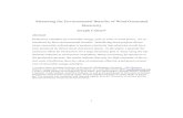 Measuring the Environmental Benefits of Wind-Generated ... · Measuring the Environmental Benefits of Wind-Generated Electricity Joseph Cullen* Abstract Production subsidies for renewable