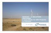 NORDEX –A SOLUTION PROVIDER A Case Study for EPC Projects ... · Sinovel, Goldwind, Siemens, GE and Nordex. Nordex won the bid and have the contract concluded in Mar. 2010. •DesconEngineering: