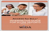 ACCESS for ELLs® INTERPRETIVE GUIDE FOR SCORE REPORTS · proportion within the proficiency level range that the student’s scale score represents, rounded to the Table 1: Contribution