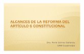 ALCANCES DE LA REFORMA DEL ARTÍCULO 6 CONSTITUCIONALagn.gob.mx/menuprincipal/archivistica/reuniones/2011/regional/pdf/… · párrafo inicial del artículo sexto constitucional que