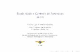 Estabilidade e Controle de Aeronaves - AB-722flavioluiz.github.io/cursos/AB722/1ComandosVoo.pdf · Introdução Os comandos do piloto podem ser transmitidos para as superfícies de