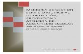 MEMORIA DE GESTIÓN SERVICIO MUNICIPAL DE DETECCIÓN, … · 2018-08-08 · Canarias, en lo referente a su organización y funcionamiento (BOC nº 200, de 16 de octubre), regula el