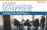 2020 Executive Leadership Outlook - DDI€¦ · Proof Leadership Team An organization’s future success lies in choosing the right leaders for the team, not just the role. Organizational
