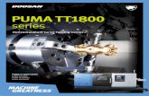PUMA TT1800 series - Syracuse Supply · PUMA TT1800 series The Puma 1800 Series is a 65mm (2.6 inch) bar capacity high productivity horizontal turning center equipped with twin opposed
