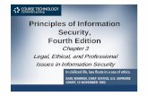 Principles of Information Security, Fourth Edition · Fourth Edition Chapter 3 Legal, Ethical, and Professional Issues in Information Security. Learning Objectives • Upon completion