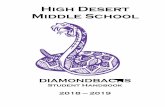 High Desert Middle School - district · High Desert Middle School Contacts Attendance (541) 355-7330 Parents, please call… • If your student is going to be late to school. •